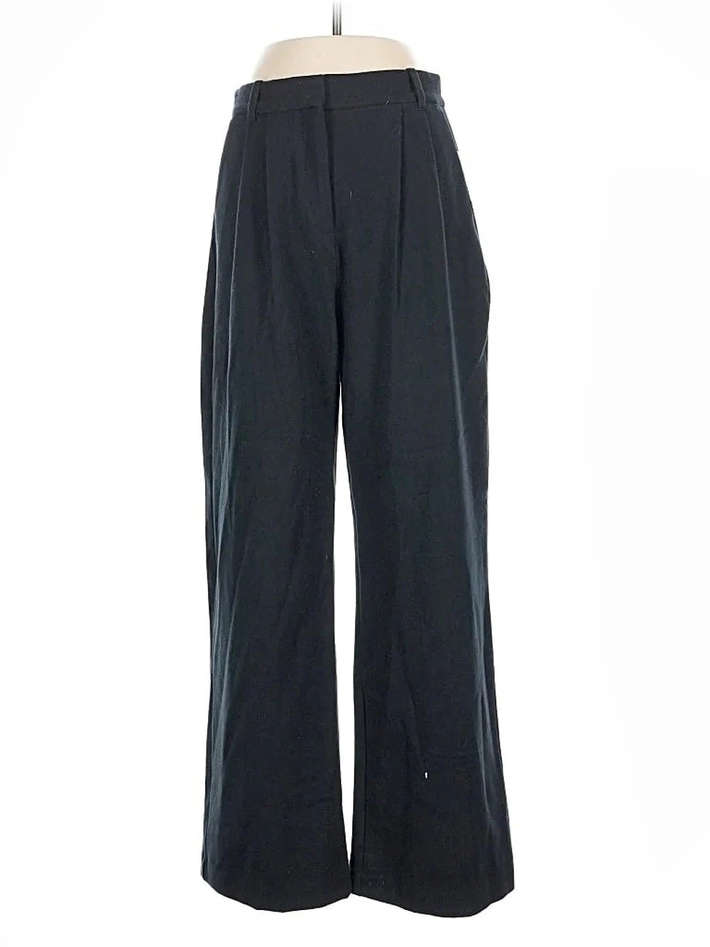 Abercrombie & Fitch A&F Sloane Tailored Wide Leg Pant Black Medium